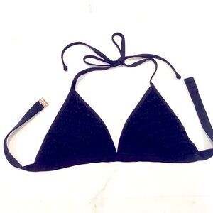 BCBGMaxAzria Large Triangle Ruffled Bikini Top